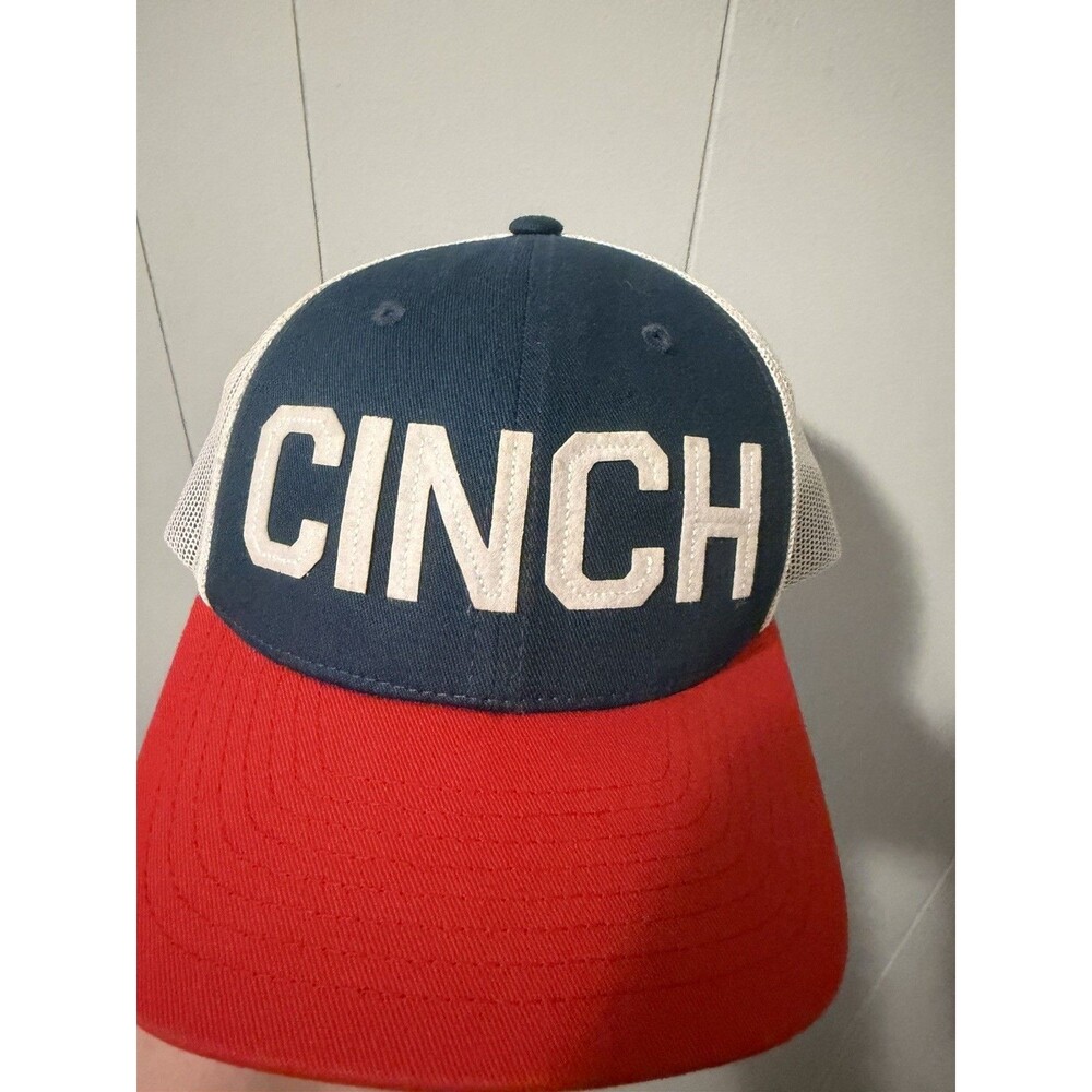 Cinch Trucker Cap Boys One Size Multi Mesh Patch Logo Adjustable Snapback Hat